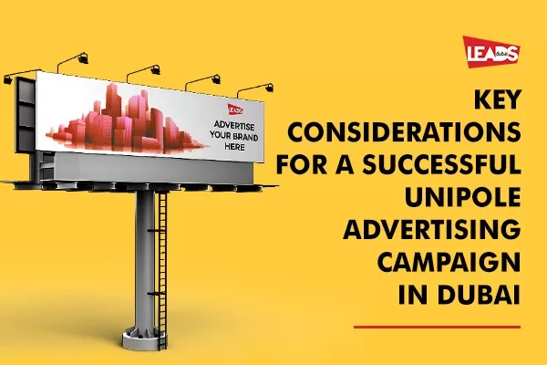 unipole advertising Dubai 